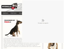Tablet Screenshot of pitbulls.de