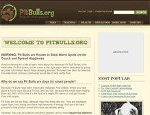 Tablet Screenshot of pitbulls.org